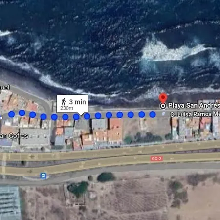 Lägenhet Costa Norte San Andres Con Terraza Compartida Vista Al Mar *