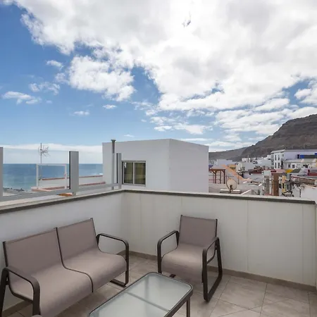 Costa Norte San Andres Con Terraza Compartida Vista Al Mar Lägenhet Trapiche (Las Palmas)